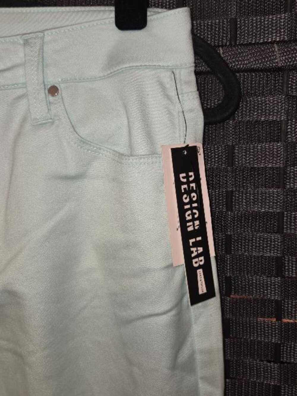 Design Lab Lord & Taylor Mint Green Skinny Jeans - Picture 3 of 6